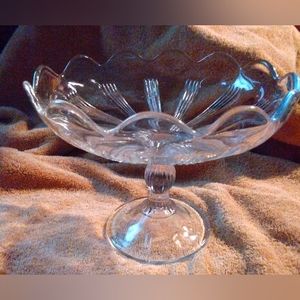 Vintage pedestal dish